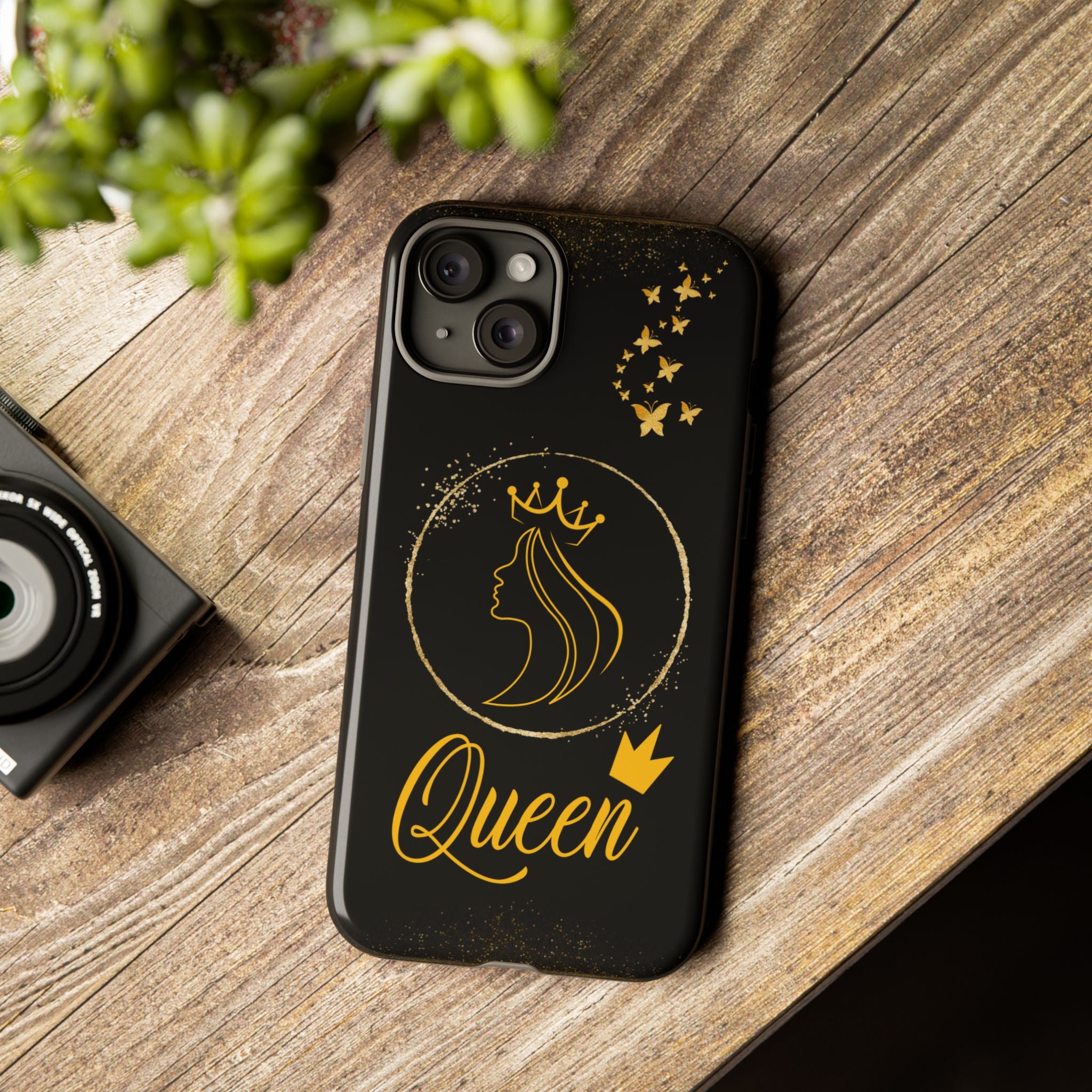 Tough Case Queen Phone Case – Matte & Glossy Crown Design for iPhone, Samsung & Pixel