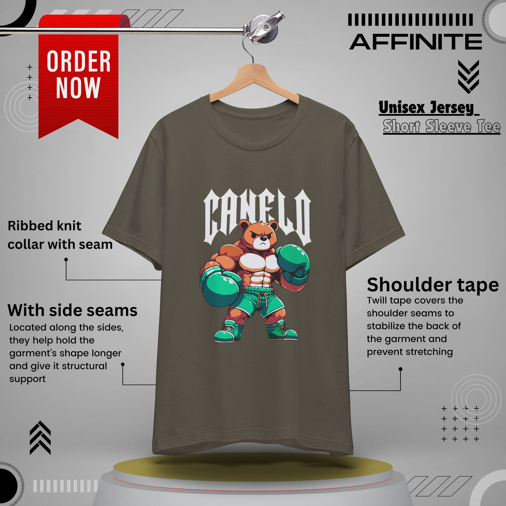 T-Shirt Boxing Bear T-Shirt - Unisex Jersey Short Sleeve Tee Inspired by Canelo Army