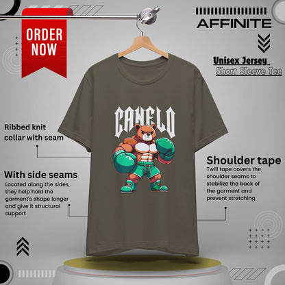 T-Shirt Boxing Bear T-Shirt - Unisex Jersey Short Sleeve Tee Inspired by Canelo Army