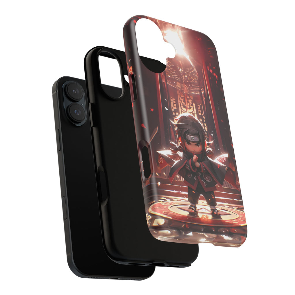 Chibi Itachi Tough Phone Case – Anime Protective Case for iPhone & Samsung, UV Resistant, Durable & Stylish