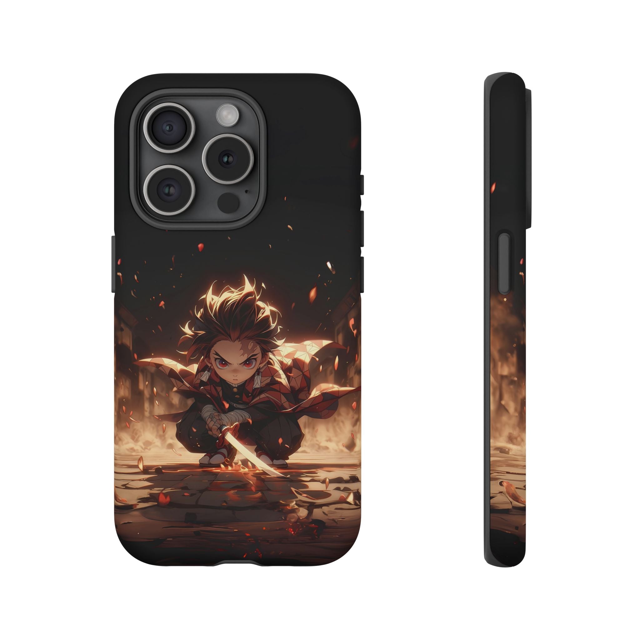 Tough Phone Case – Chibi Tanjiro Kamado Anime Protective Case for iPhone & Samsung