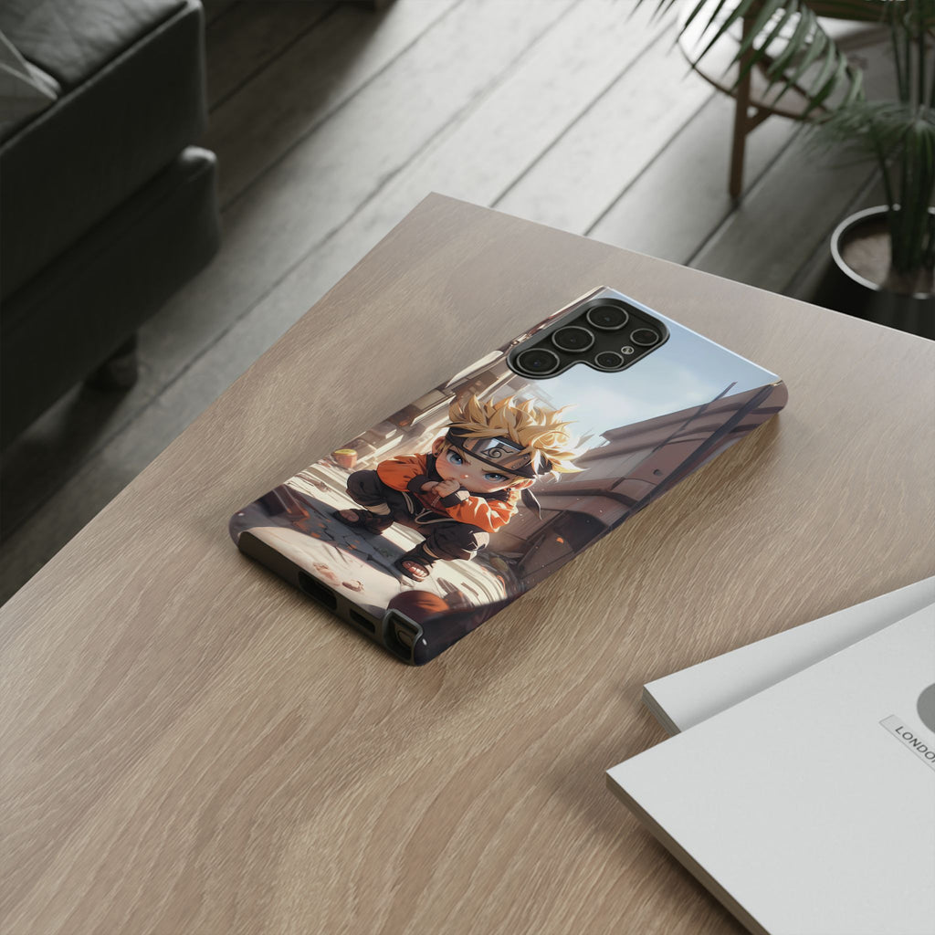 Chibi Naruto Tough Phone Case – Anime Protective Case for iPhone & Samsung, UV Resistant, Durable & Stylish