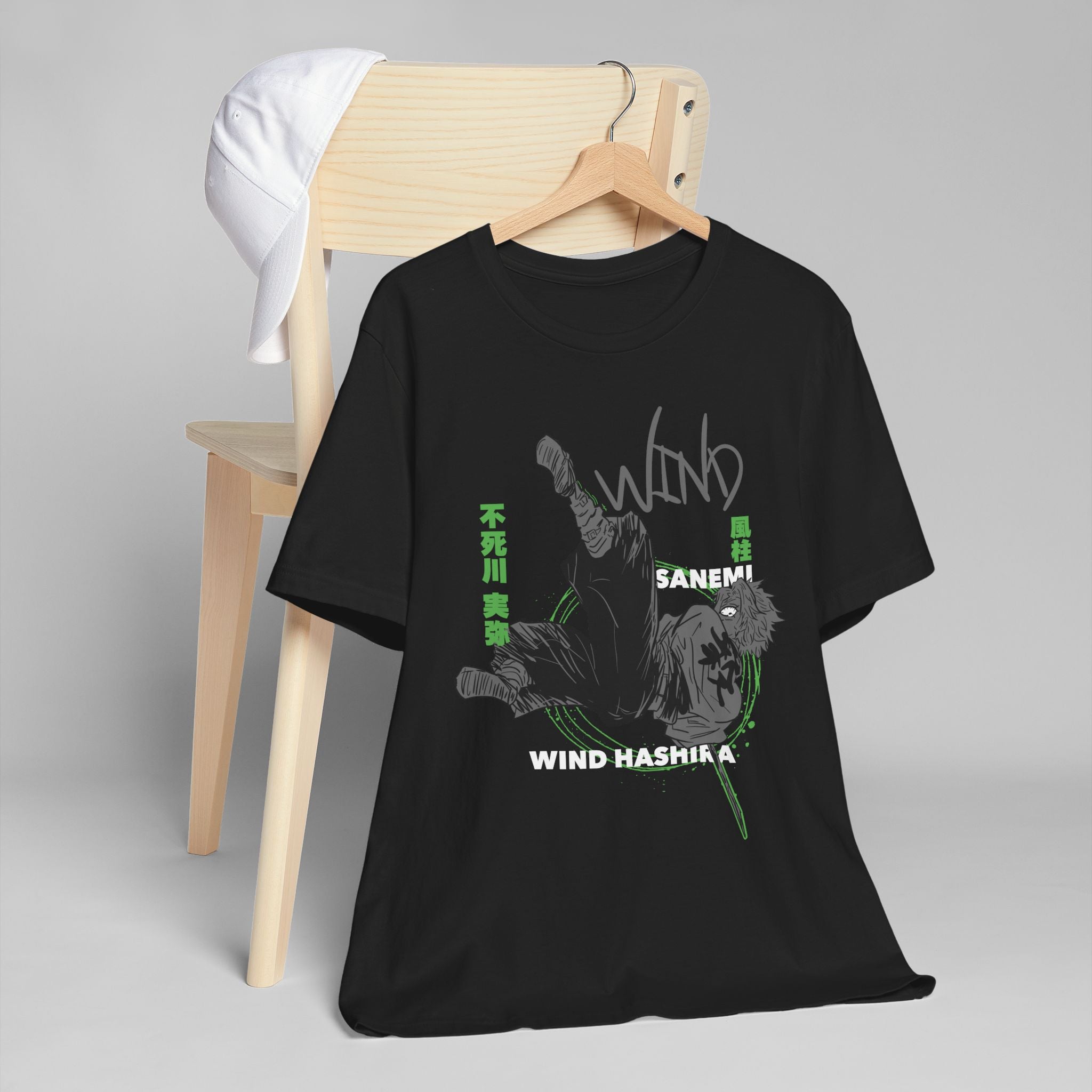 Unisex Anime Graphic Tee | Sanemi Wind Hashira Shirt, Cool Gift for Fans, Casual Wear, Comfortable Streetwear, Demon Slayer Merch