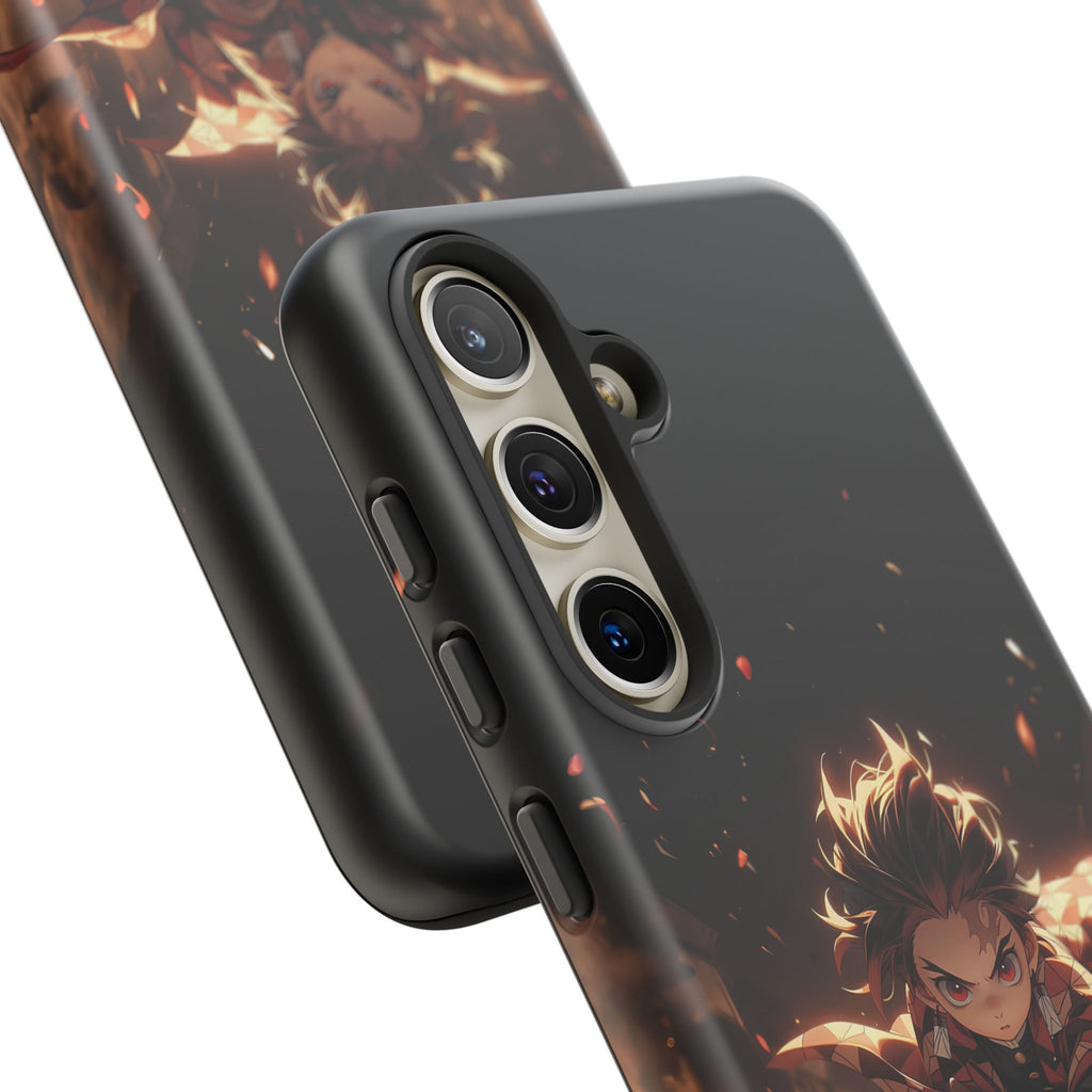 Tough Phone Case – Chibi Tanjiro Kamado Anime Protective Case for iPhone & Samsung