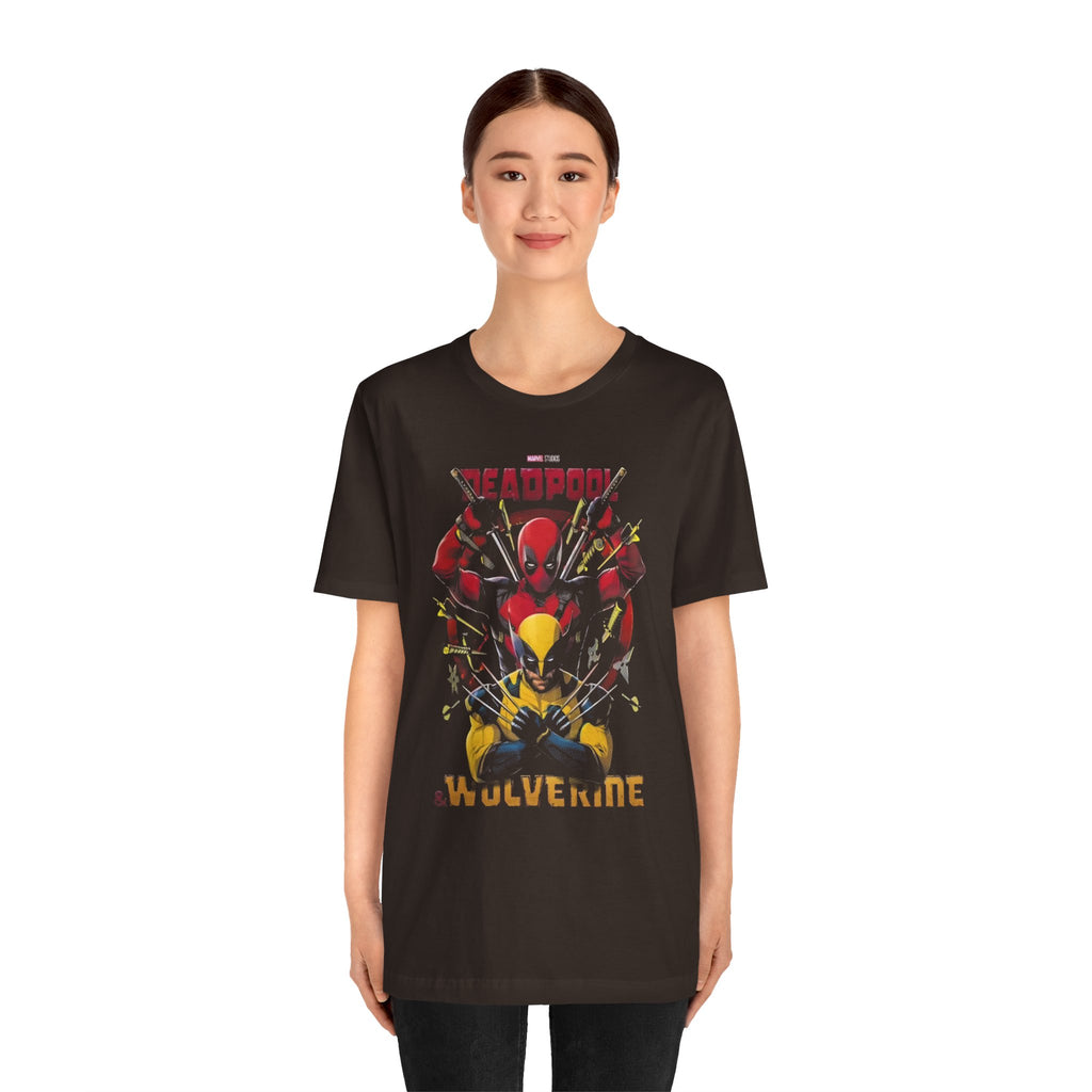 Wolverine and Deadpool T-Shirt – Soft Cotton Graphic Tee for Marvel Fans | Unisex Crew Neck