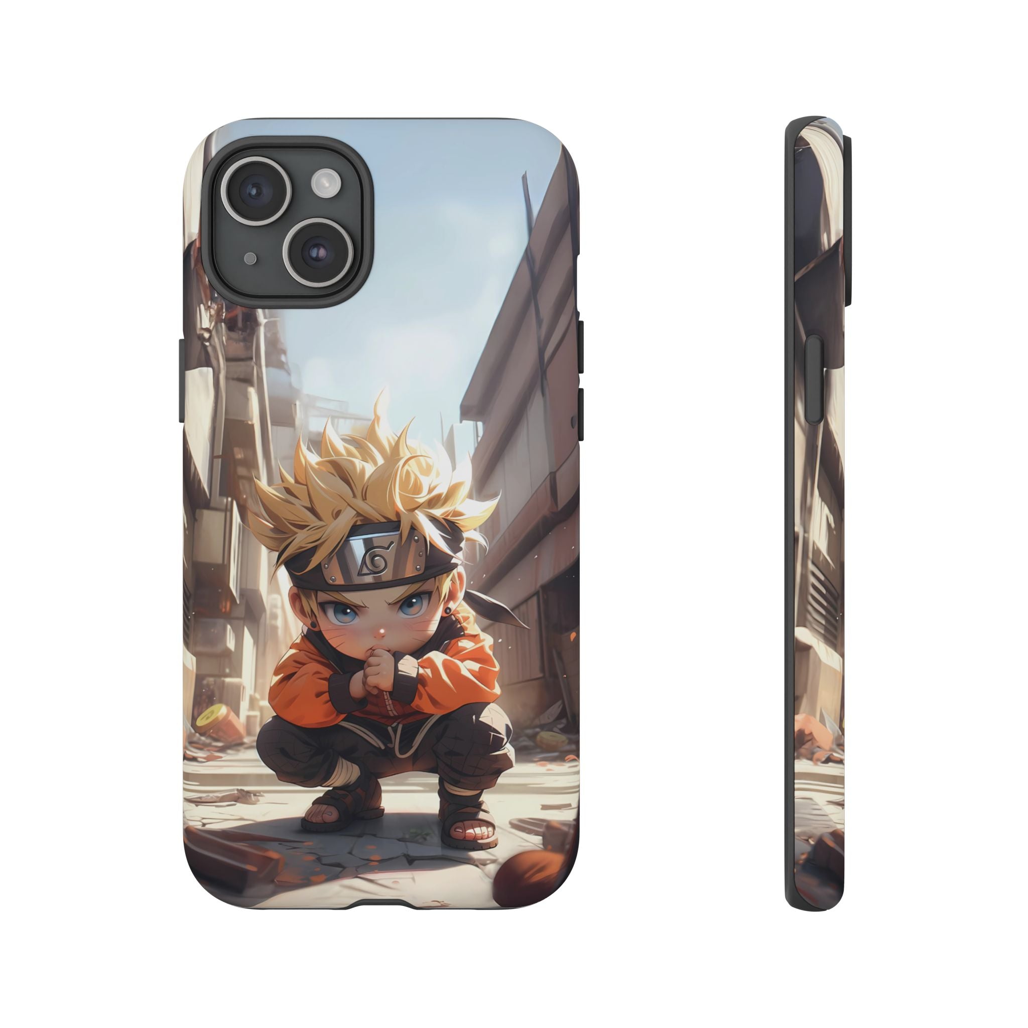 Chibi Naruto Tough Phone Case – Anime Protective Case for iPhone & Samsung, UV Resistant, Durable & Stylish