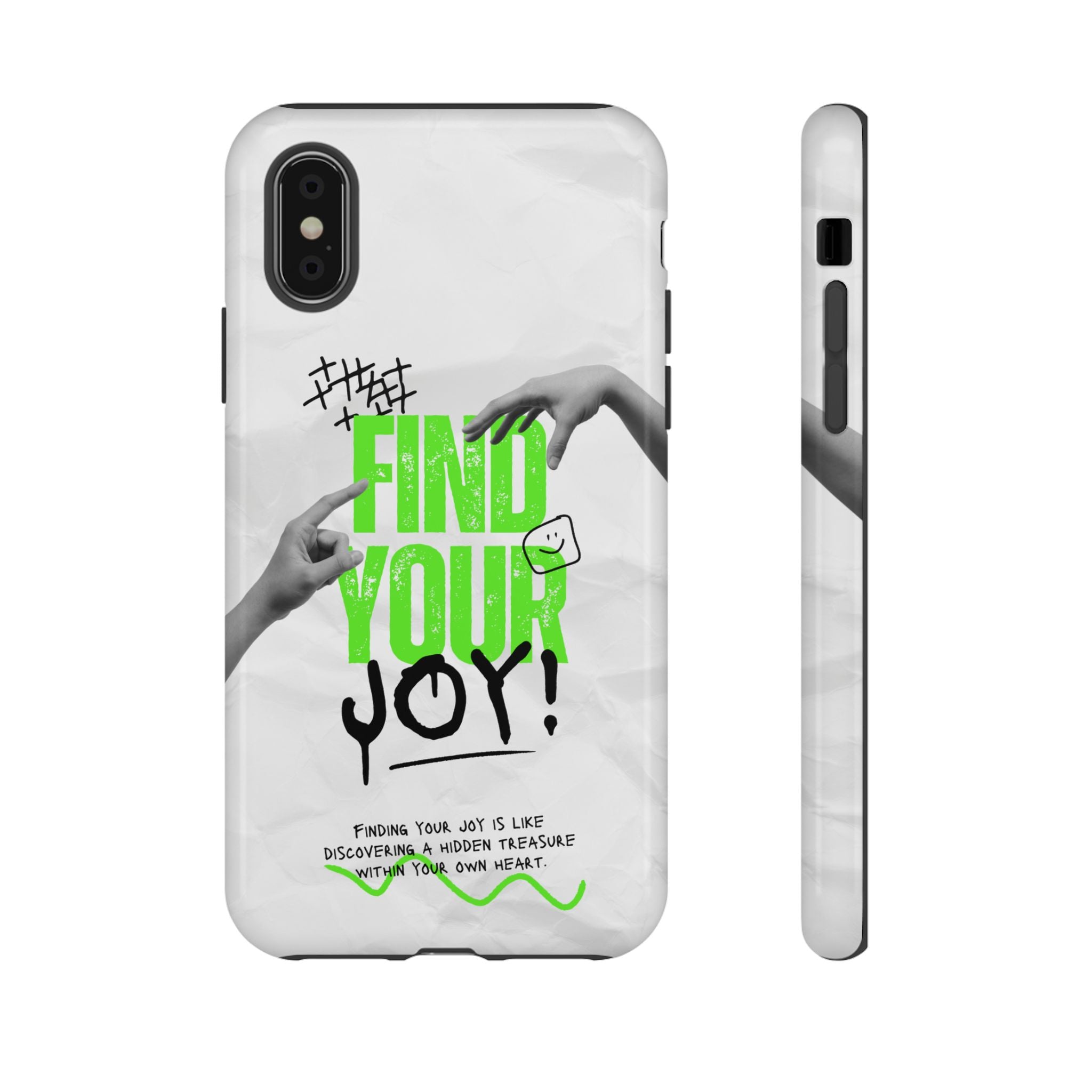 Phone Cases - Find Your Joy Themed Tough Phone Protection for iPhone, Samsung, Google Pixel (Matte/Glossy)