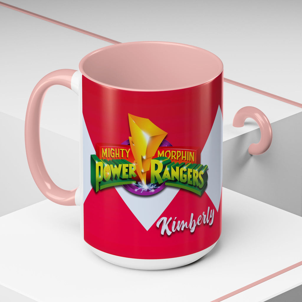 Mighty Morphin Power Rangers Pink Ranger Ceramic Mug - 11oz & 15oz Coffee Mug - Accent Mug for Pop Culture Fans