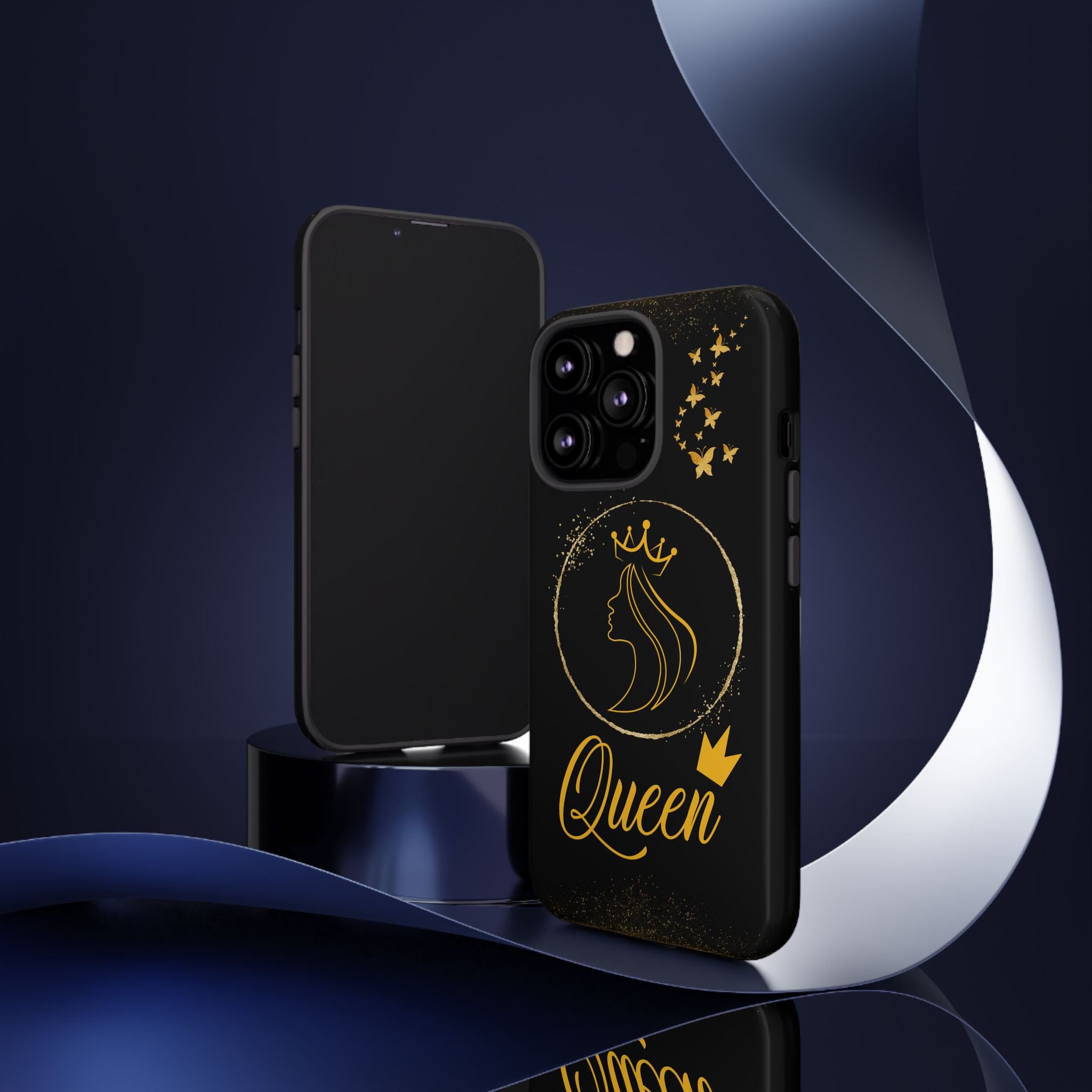 Tough Case Queen Phone Case – Matte & Glossy Crown Design for iPhone, Samsung & Pixel