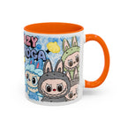 Lazy Yoga Accent Coffee Mug - Cute Animal Design 11oz & 15oz