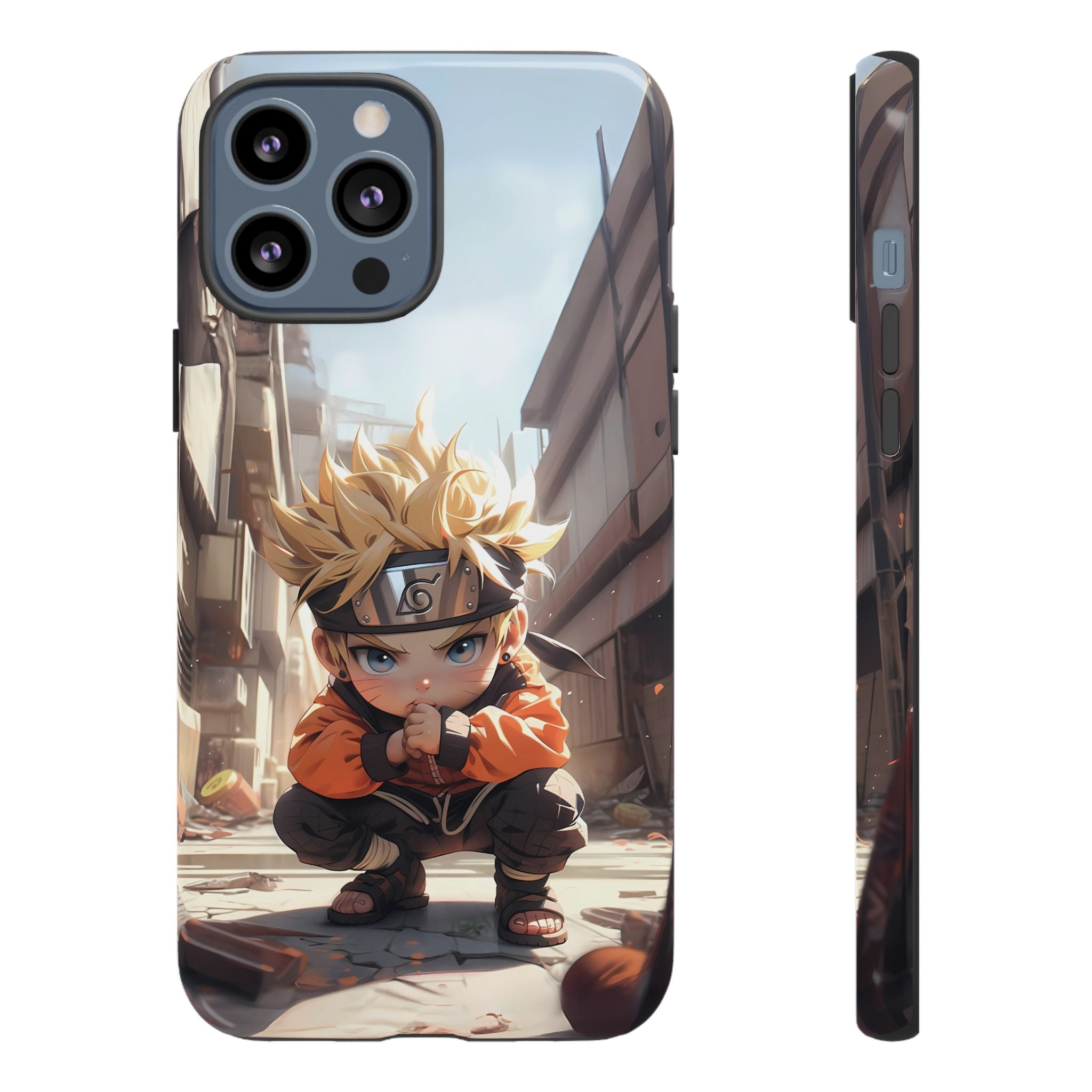 Chibi Naruto Tough Phone Case – Anime Protective Case for iPhone & Samsung, UV Resistant, Durable & Stylish