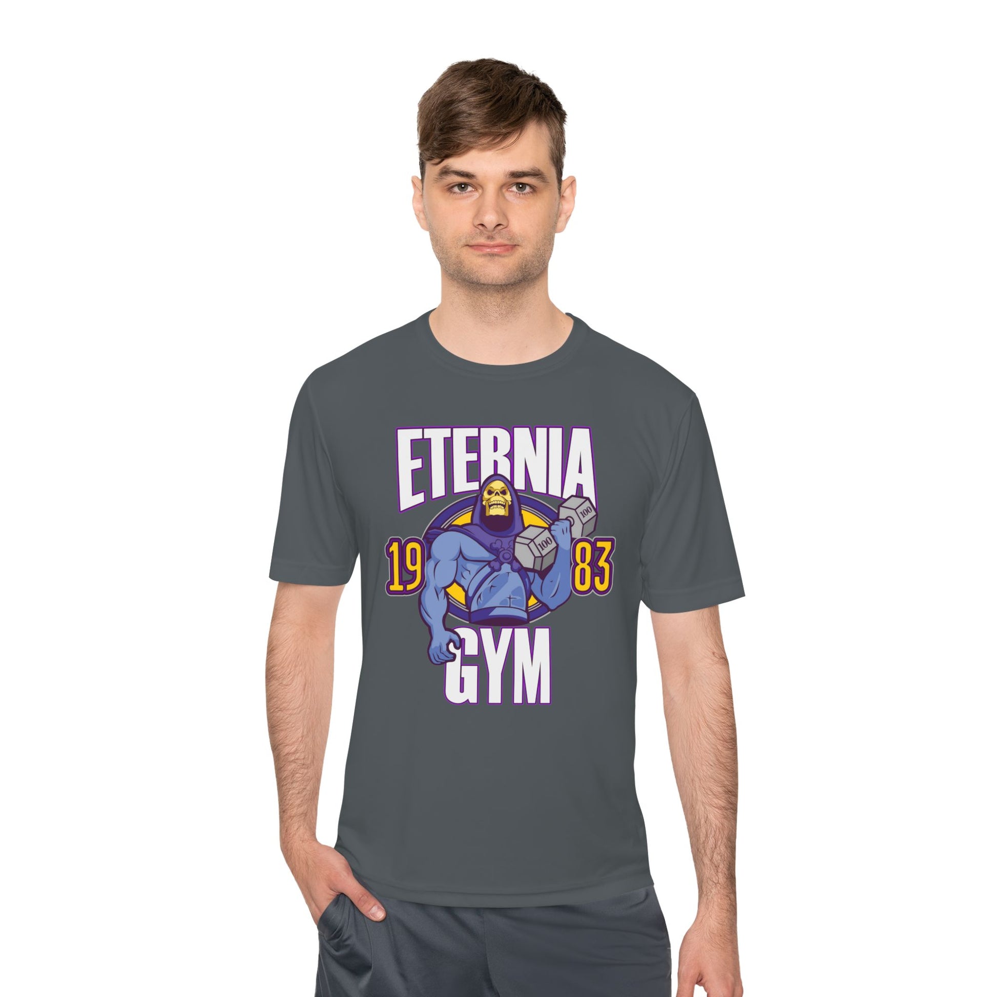 T-Shirt Eternia Gym Unisex Moisture Wicking Tee - Vintage Muscle Workout Shirt