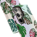 Tough Cases - Monstera Leaf Themed Phone Protection for iPhone, Samsung, and Google Pixel (Matte/Glossy)