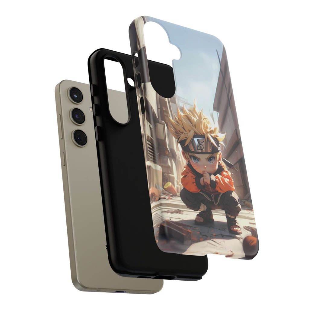 Chibi Naruto Tough Phone Case – Anime Protective Case for iPhone & Samsung, UV Resistant, Durable & Stylish