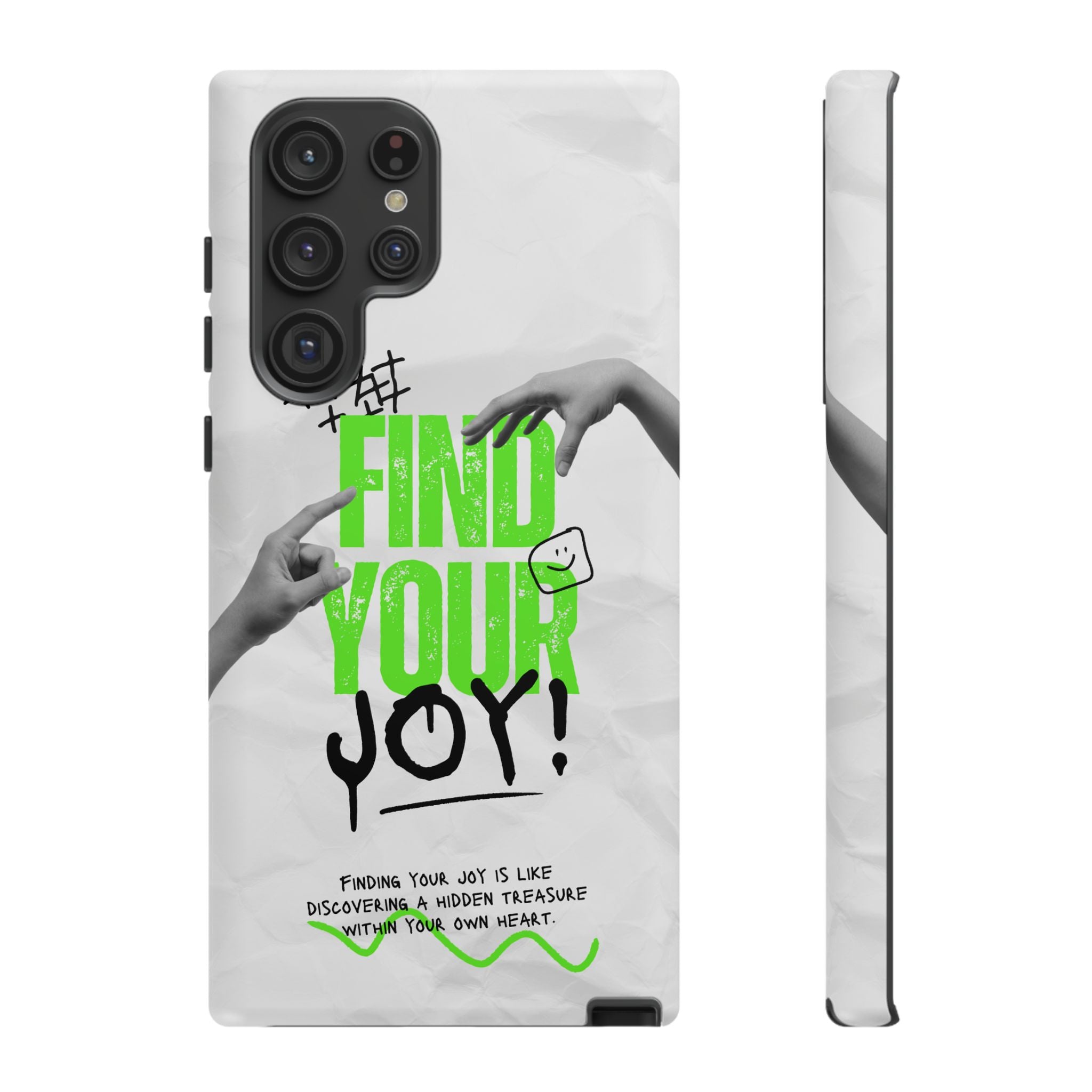 Phone Cases - Find Your Joy Themed Tough Phone Protection for iPhone, Samsung, Google Pixel (Matte/Glossy)