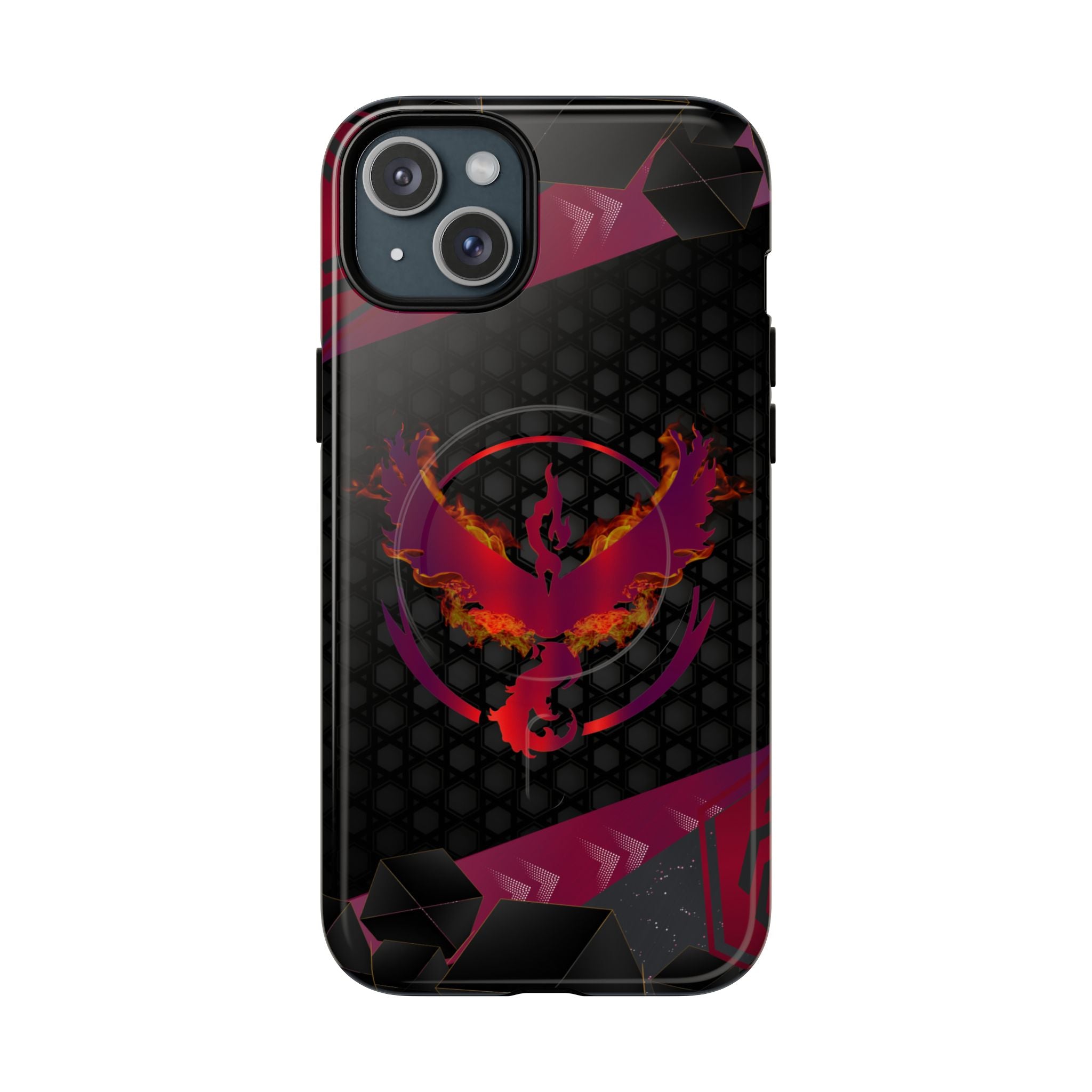 Pokémon Phone Case – Team Valor Tough MagSafe for iPhone 15, 16, 17 | Dual-Layer Armor + Magnetic Charging