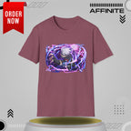 T-Shirt Unisex Softstyle T-Shirt - Bold Anime Kakashi Graphics Heather Maroon