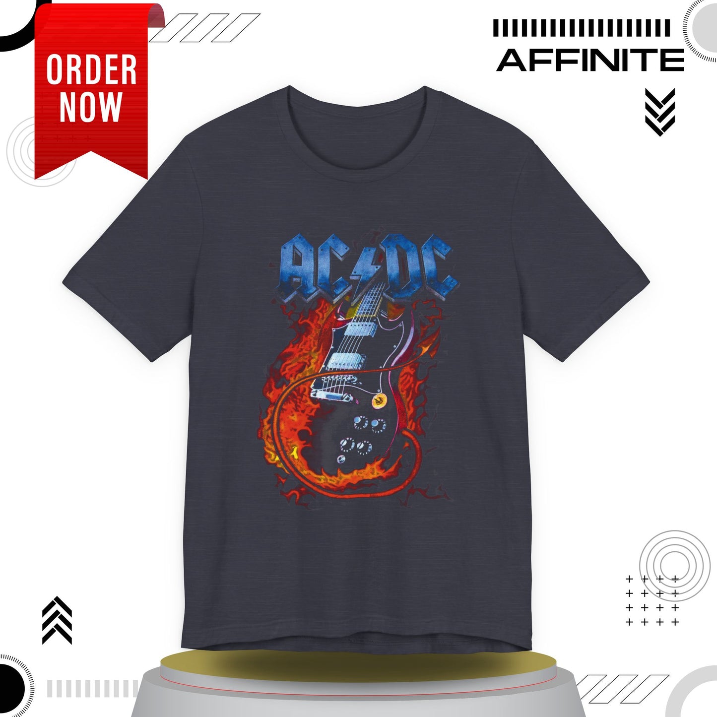 T-Shirt Rock In T Shirt - AC/DC Graphic Tee (Unisex Rock Shirt)