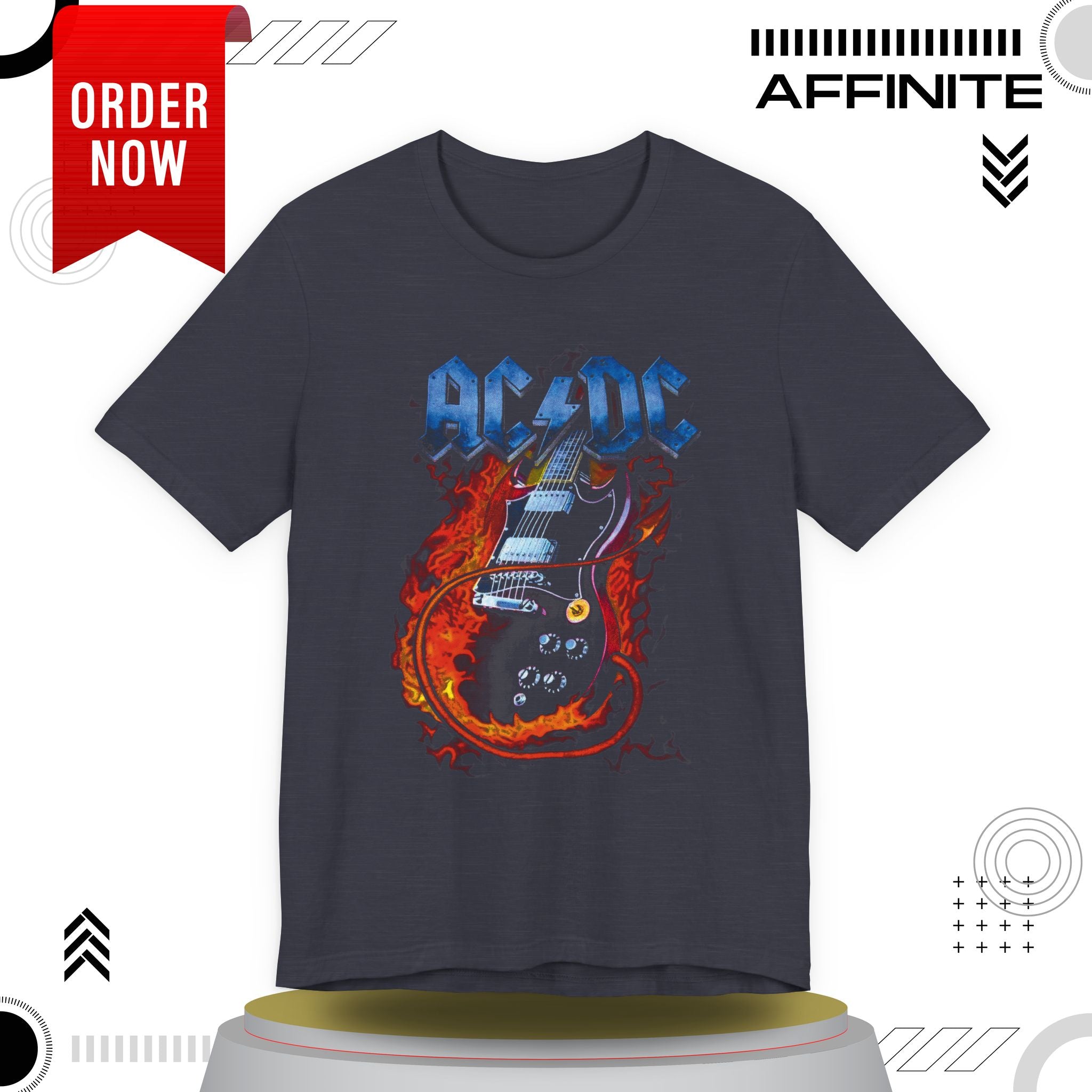 T-Shirt Rock In T Shirt - AC/DC Graphic Tee (Unisex Rock Shirt)