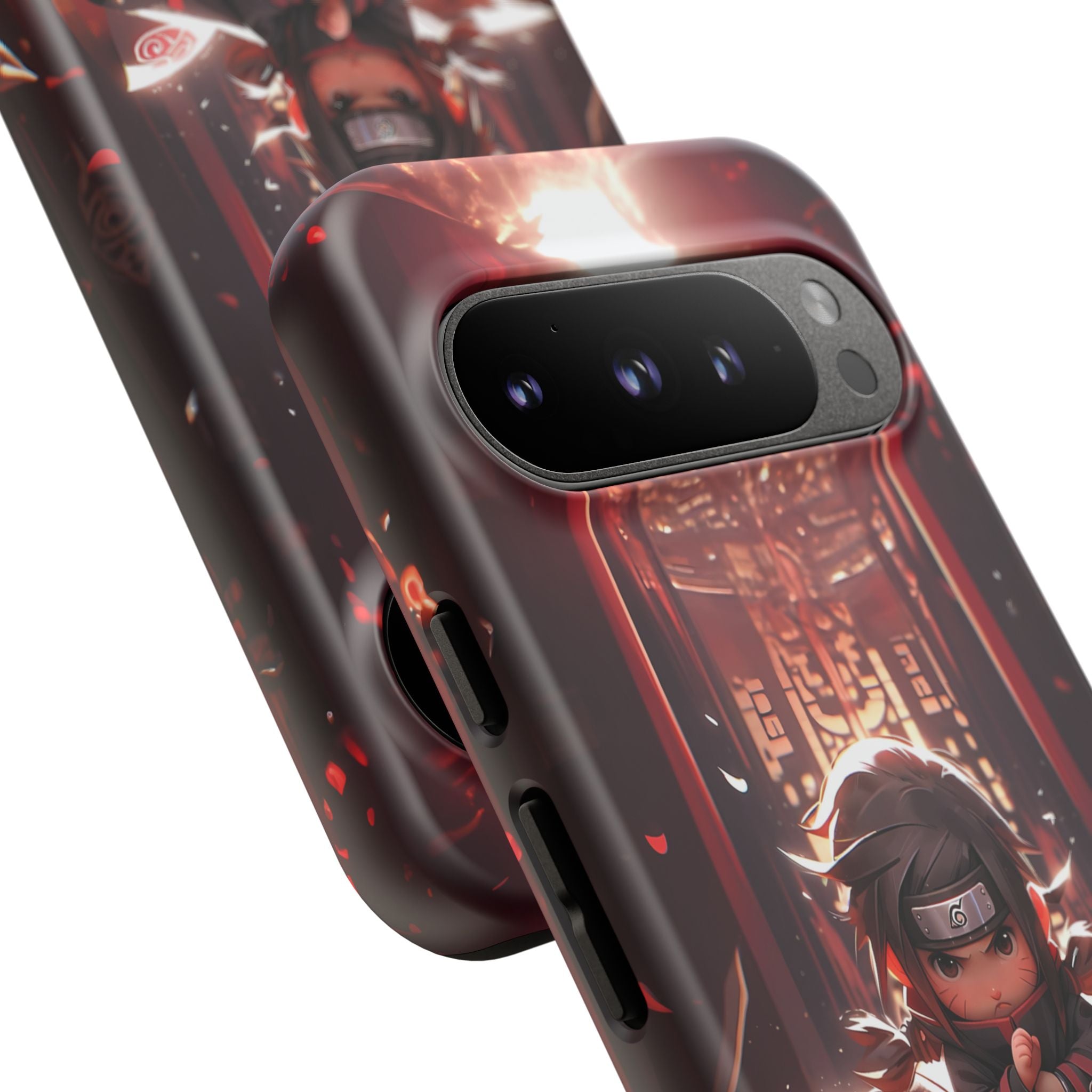 Chibi Itachi Tough Phone Case – Anime Protective Case for iPhone & Samsung, UV Resistant, Durable & Stylish