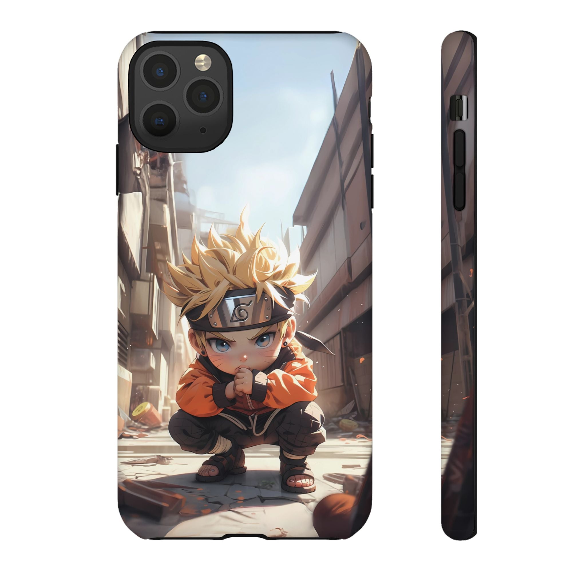 Chibi Naruto Tough Phone Case – Anime Protective Case for iPhone & Samsung, UV Resistant, Durable & Stylish
