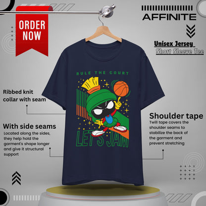 T-Shirt "Basketball Motivational T-Shirt - Rule The Court Player's Tee" Navy