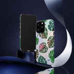 Tough Cases - Monstera Leaf Themed Phone Protection for iPhone, Samsung, and Google Pixel (Matte/Glossy)