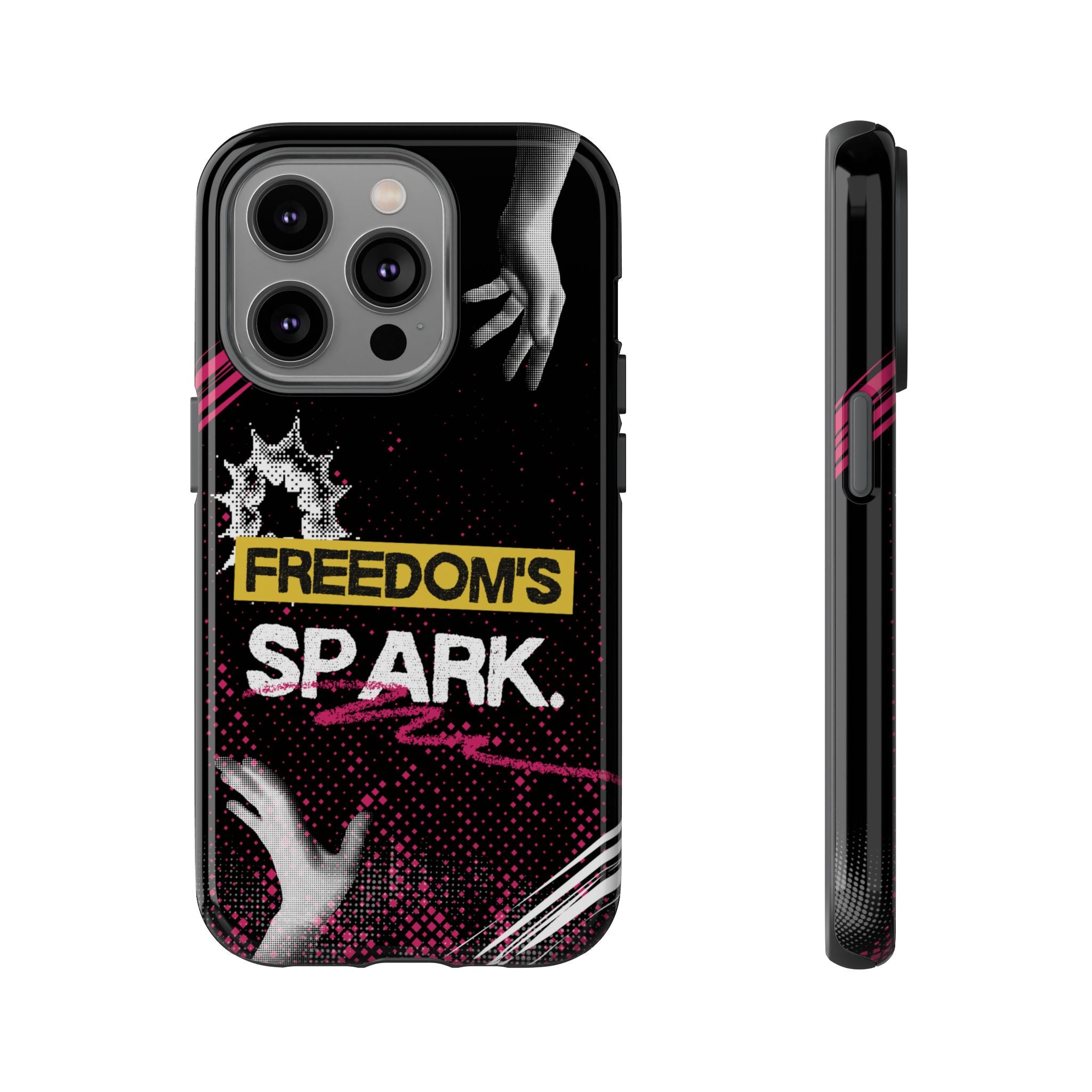 Tough Cases - Freedom's Spark Motivationsl Themed Phone Protection for iPhone, Samsung, and Google Pixel (Matte/Glossy)