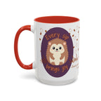 Cute Hedgehog Accent Coffee Mug , Funny Gift for Animal Lovers, (11oz) (15oz)