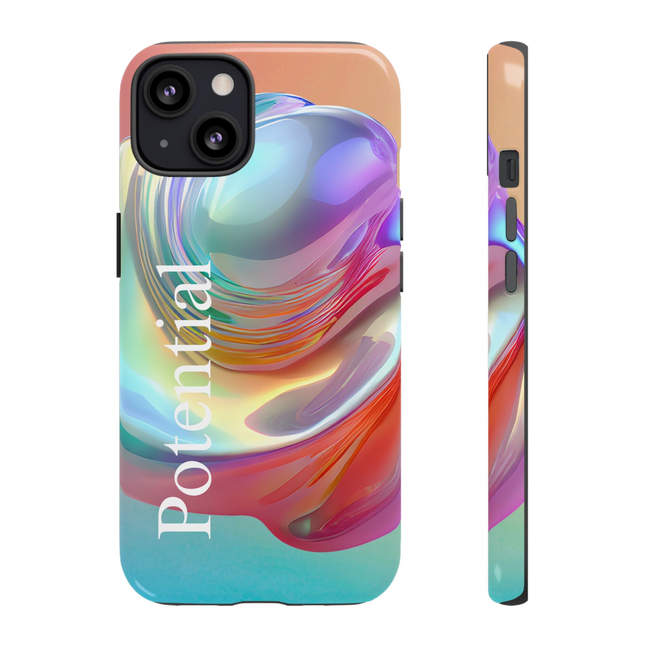 Colorful Phone Tough Case - "Potential" Metamorph Design