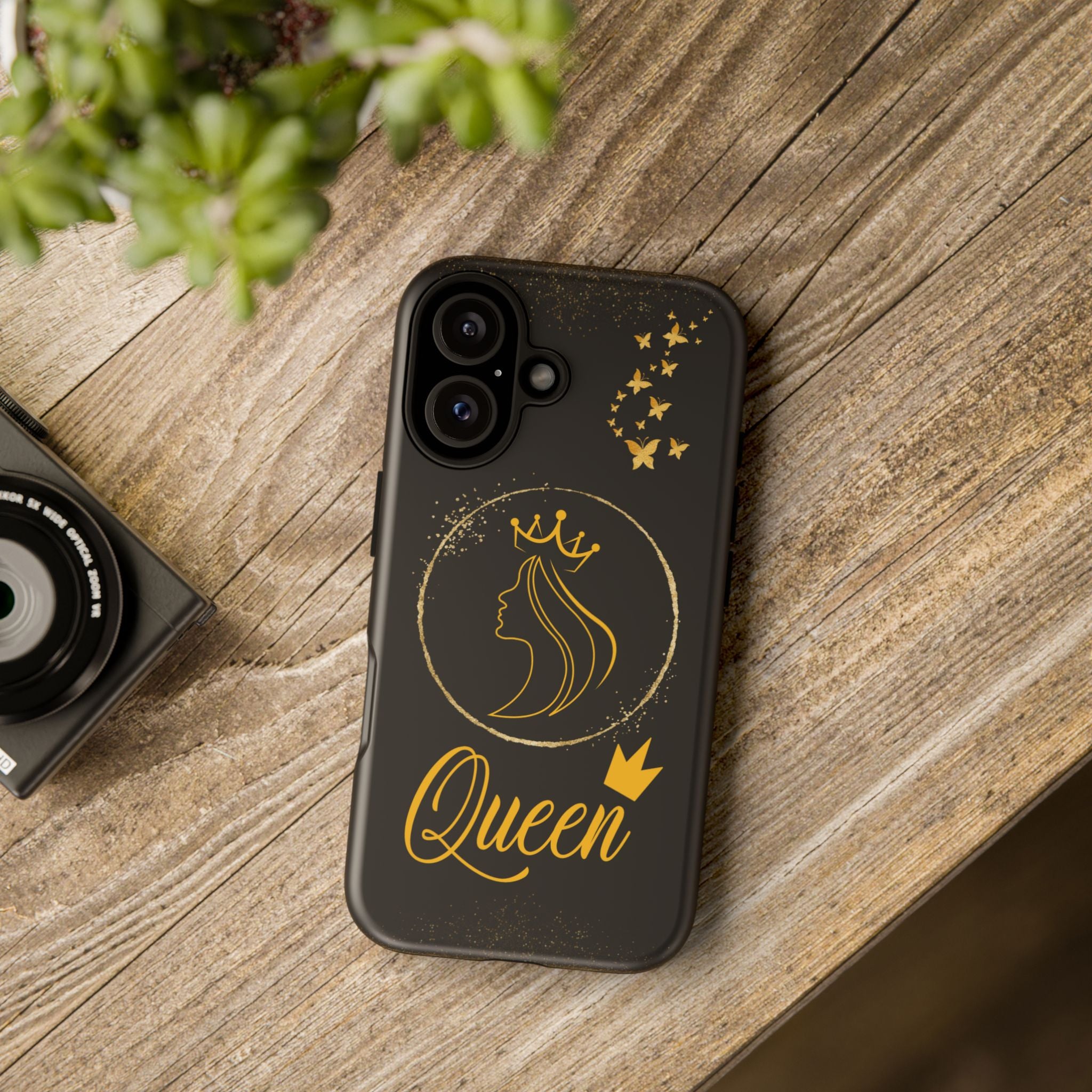 Tough Case Queen Phone Case – Matte & Glossy Crown Design for iPhone, Samsung & Pixel