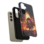 Chibi Nezuko Kamado Tough Phone Case – Anime Protective Case for iPhone & Samsung, UV Resistant, Durable & Stylish