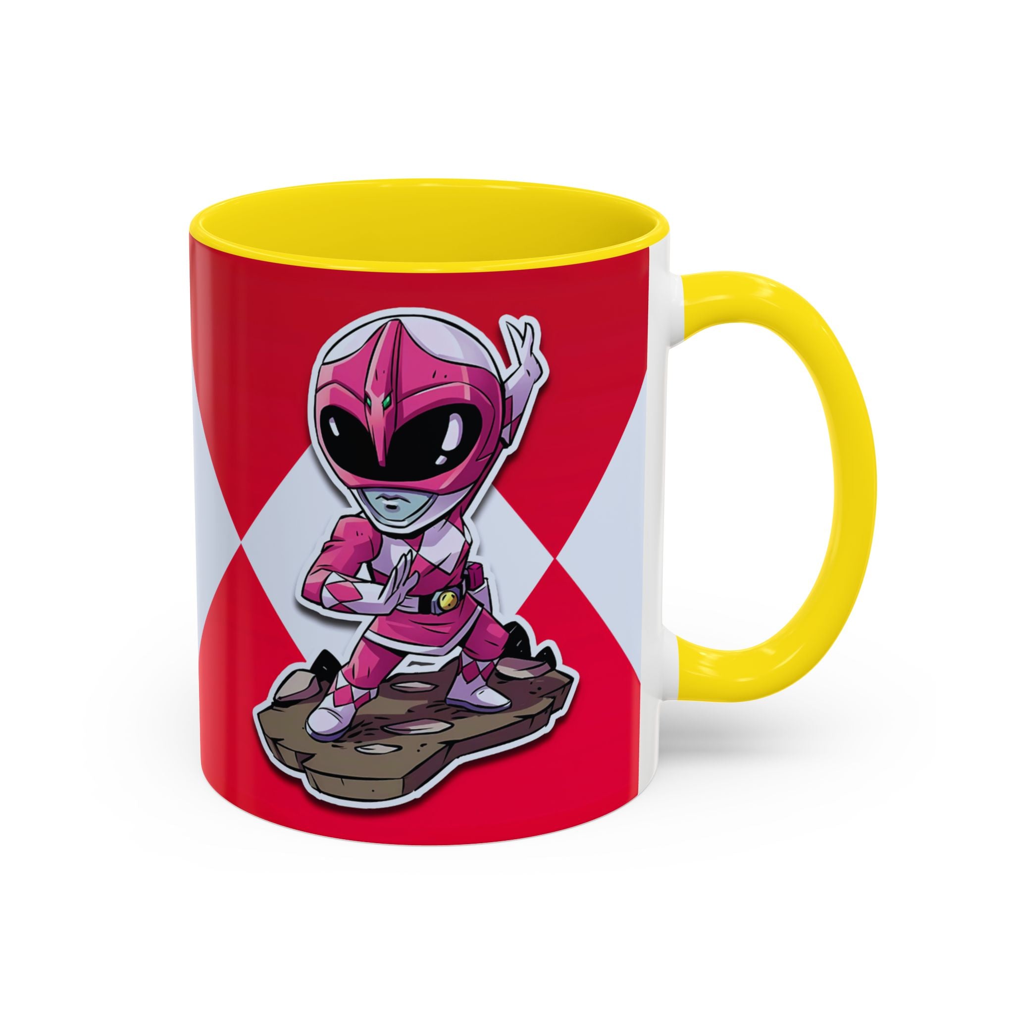 Mighty Morphin Power Rangers Pink Ranger Ceramic Mug - 11oz & 15oz Coffee Mug - Accent Mug for Pop Culture Fans