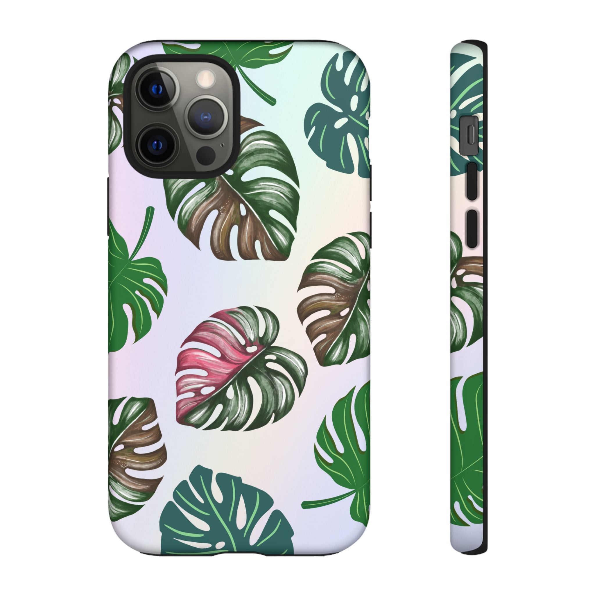 Tough Cases - Monstera Leaf Themed Phone Protection for iPhone, Samsung, and Google Pixel (Matte/Glossy)