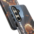 Chibi Zenitsu Lightning Tough Phone Case – Anime Protective Case for iPhone & Samsung, UV Resistant, Durable & Stylish