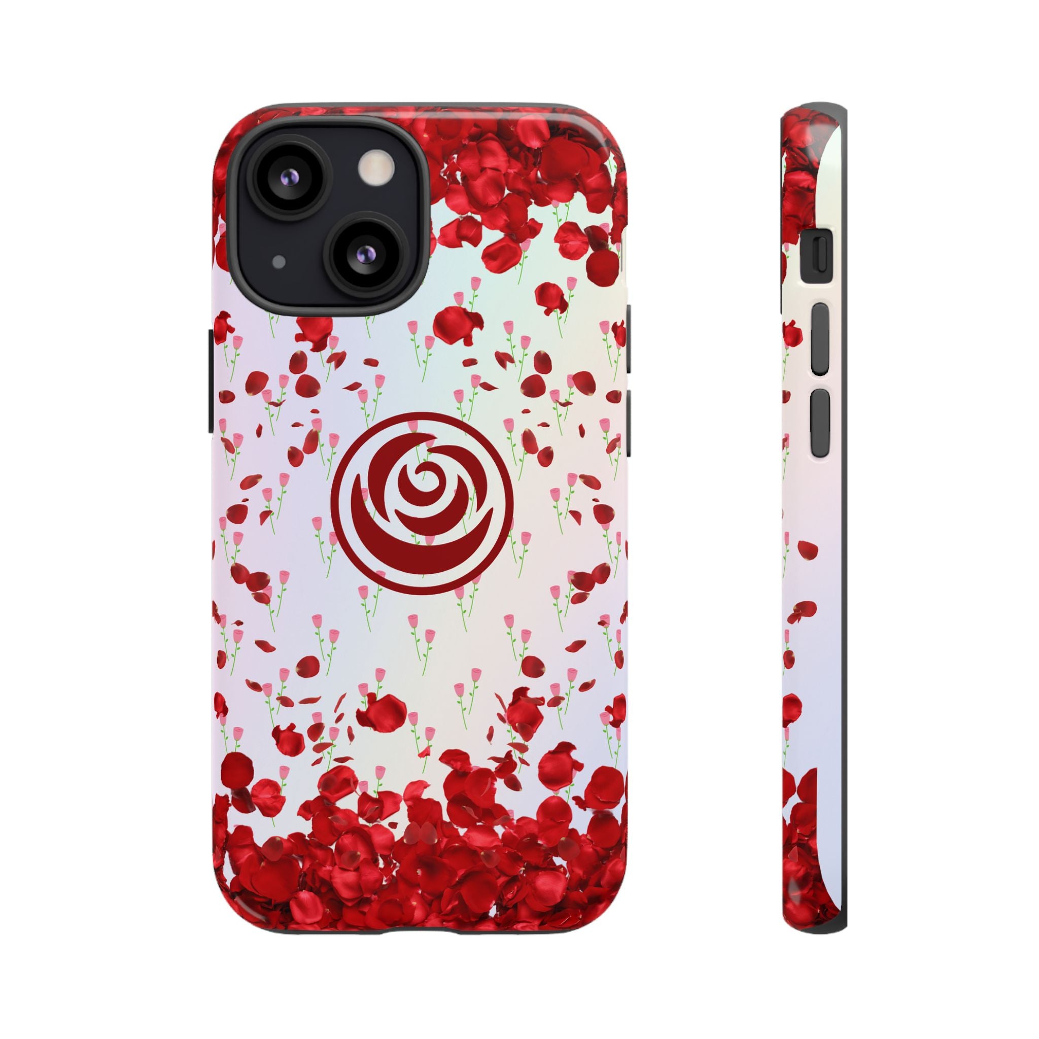 Tough Cases - Red Blossom Elegance Themed Phone Protection for iPhone, Samsung, and Google Pixel (Matte/Glossy)