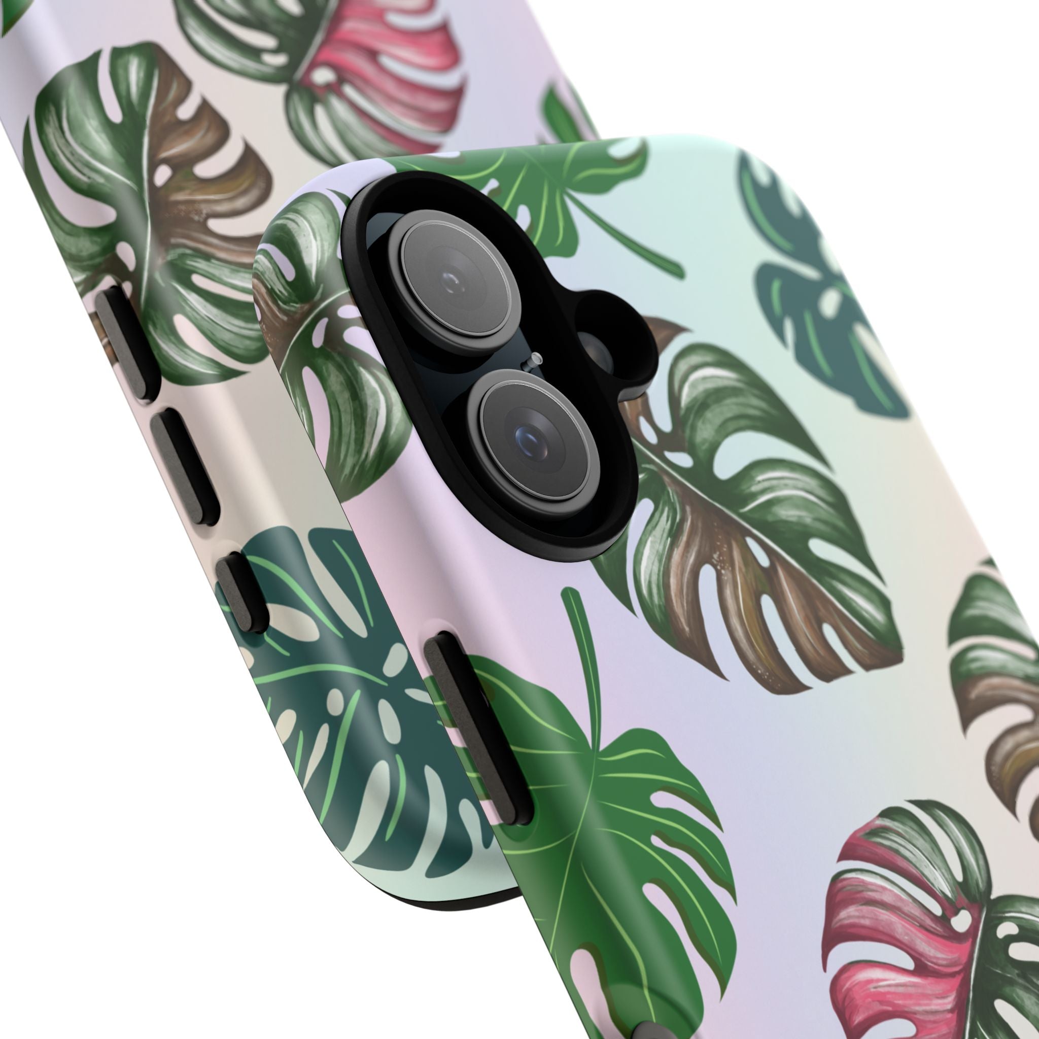 Tough Cases - Monstera Leaf Themed Phone Protection for iPhone, Samsung, and Google Pixel (Matte/Glossy)
