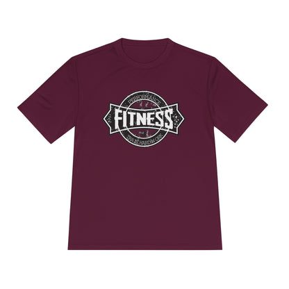 T-Shirt Moisture Wicking Fitness Shirt - Unisex Workout Tee for Gym, Running, Yoga Maroon