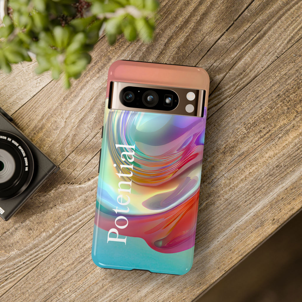 Colorful Phone Tough Case - "Potential" Metamorph Design