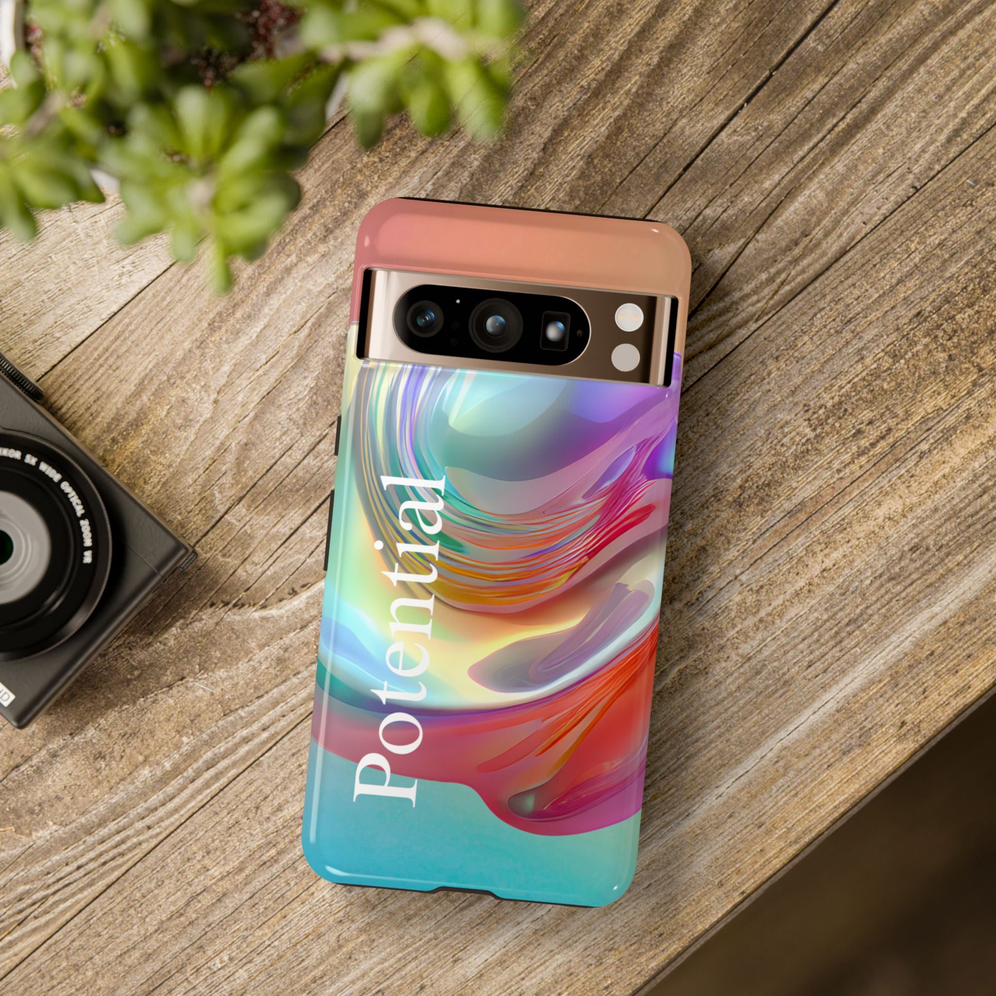 Colorful Phone Tough Case - "Potential" Metamorph Design
