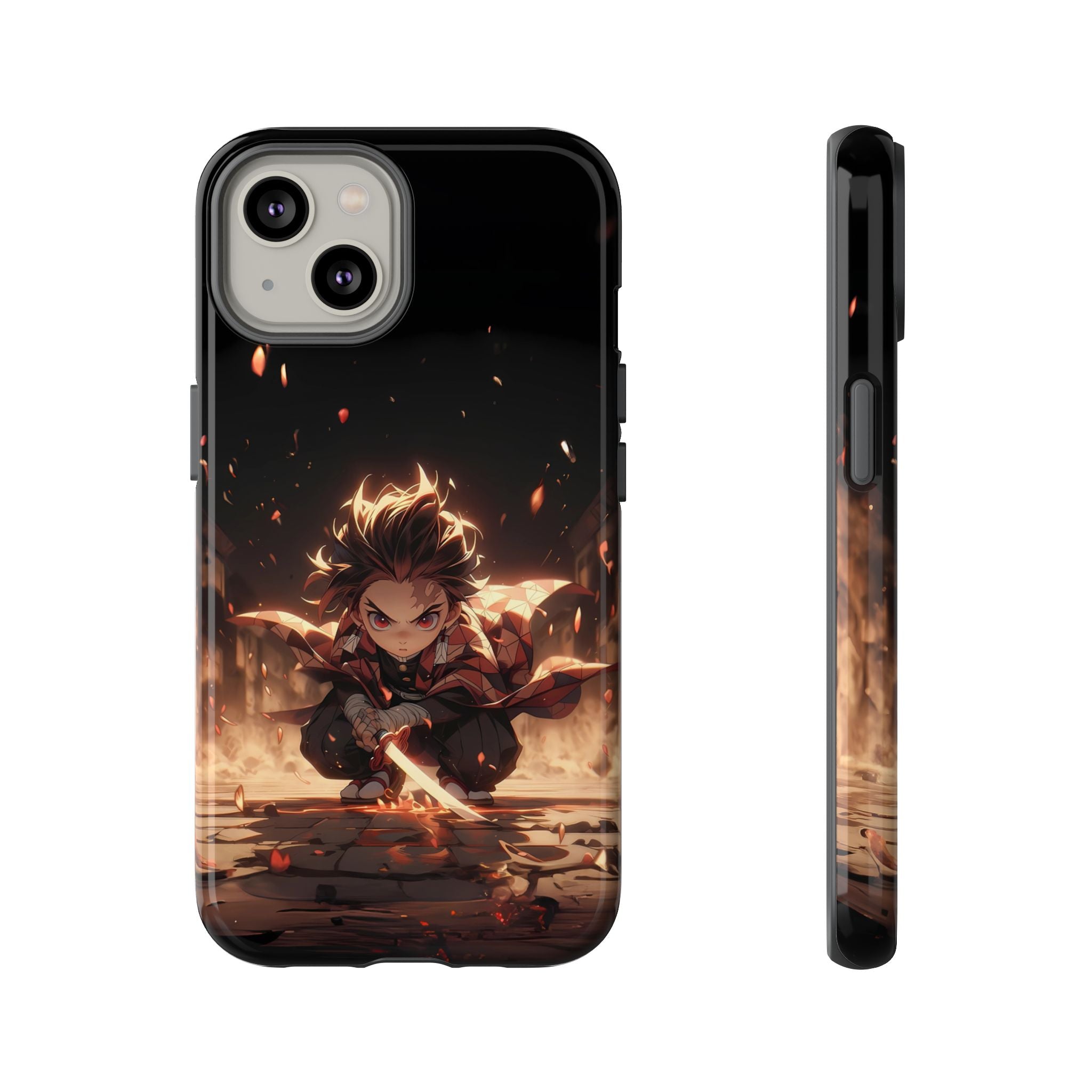 Tough Phone Case – Chibi Tanjiro Kamado Anime Protective Case for iPhone & Samsung