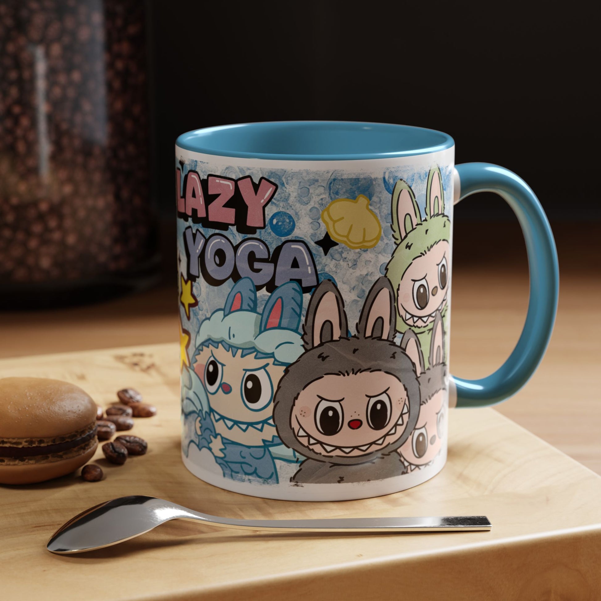 Mug Lazy Yoga Accent Coffee Mug - Cute Animal Design 11oz & 15oz