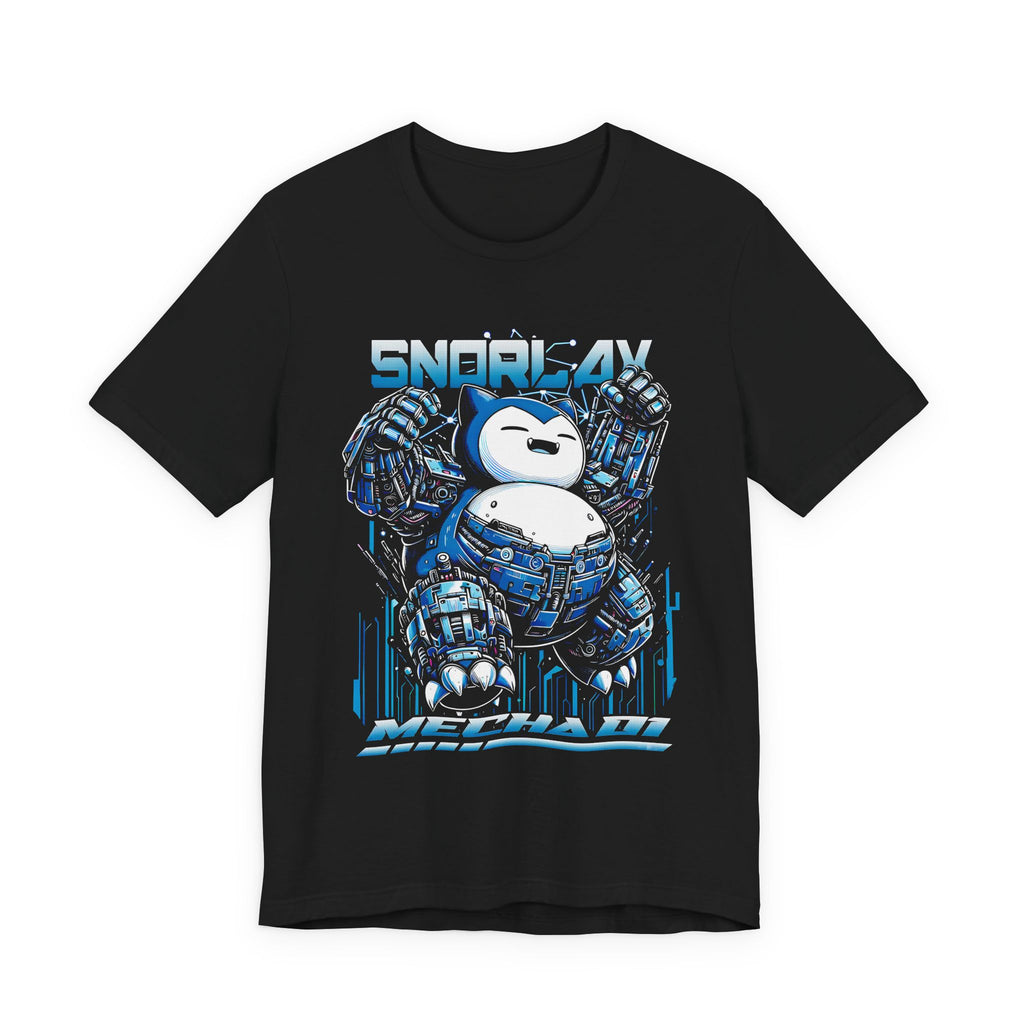 Robot Snorlax Shirt – Anime-Inspired Graphic Tee by Bella+Canvas
