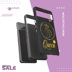 Tough Case Queen Phone Case – Matte & Glossy Crown Design for iPhone, Samsung & Pixel