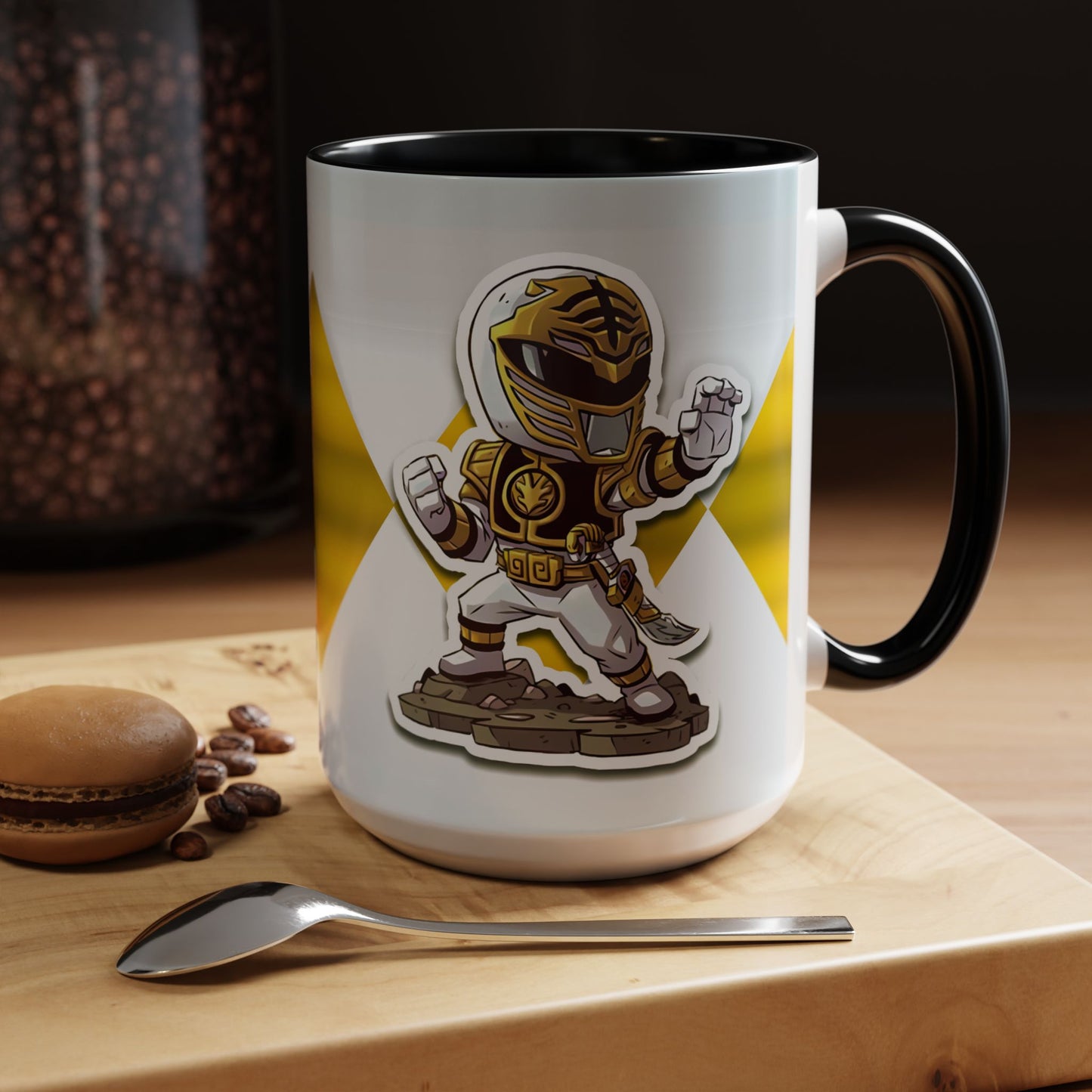 Mug White Ranger Mug – 11oz & 15oz Mighty Morphin Power Rangers Ceramic Cup