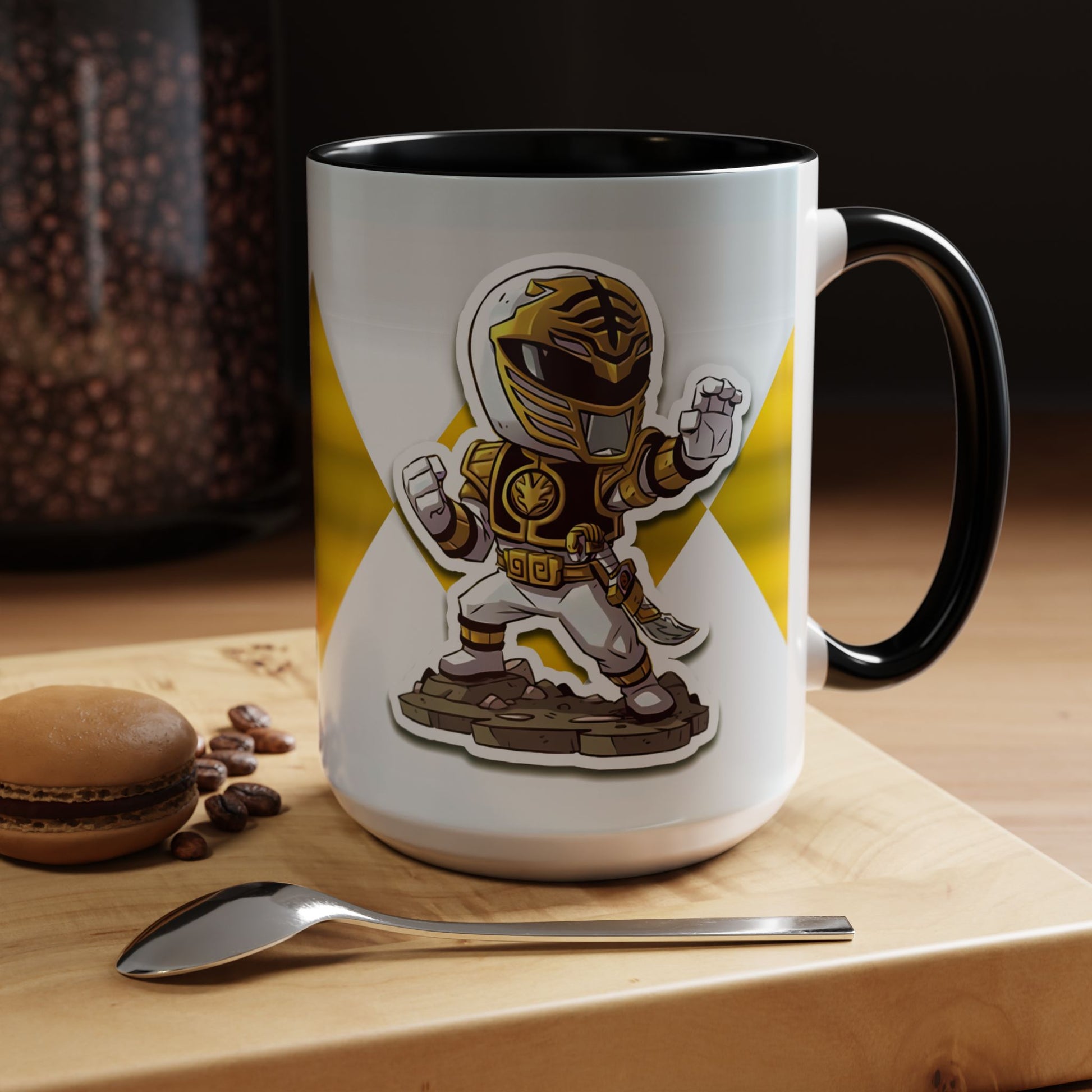 Mug White Ranger Mug – 11oz & 15oz Mighty Morphin Power Rangers Ceramic Cup