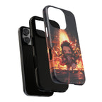 Chibi Nezuko Kamado Tough Phone Case – Anime Protective Case for iPhone & Samsung, UV Resistant, Durable & Stylish