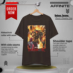 T-Shirt Marvel T Shirt - Deadpool Graphic Tee (Unisex Cotton) Brown
