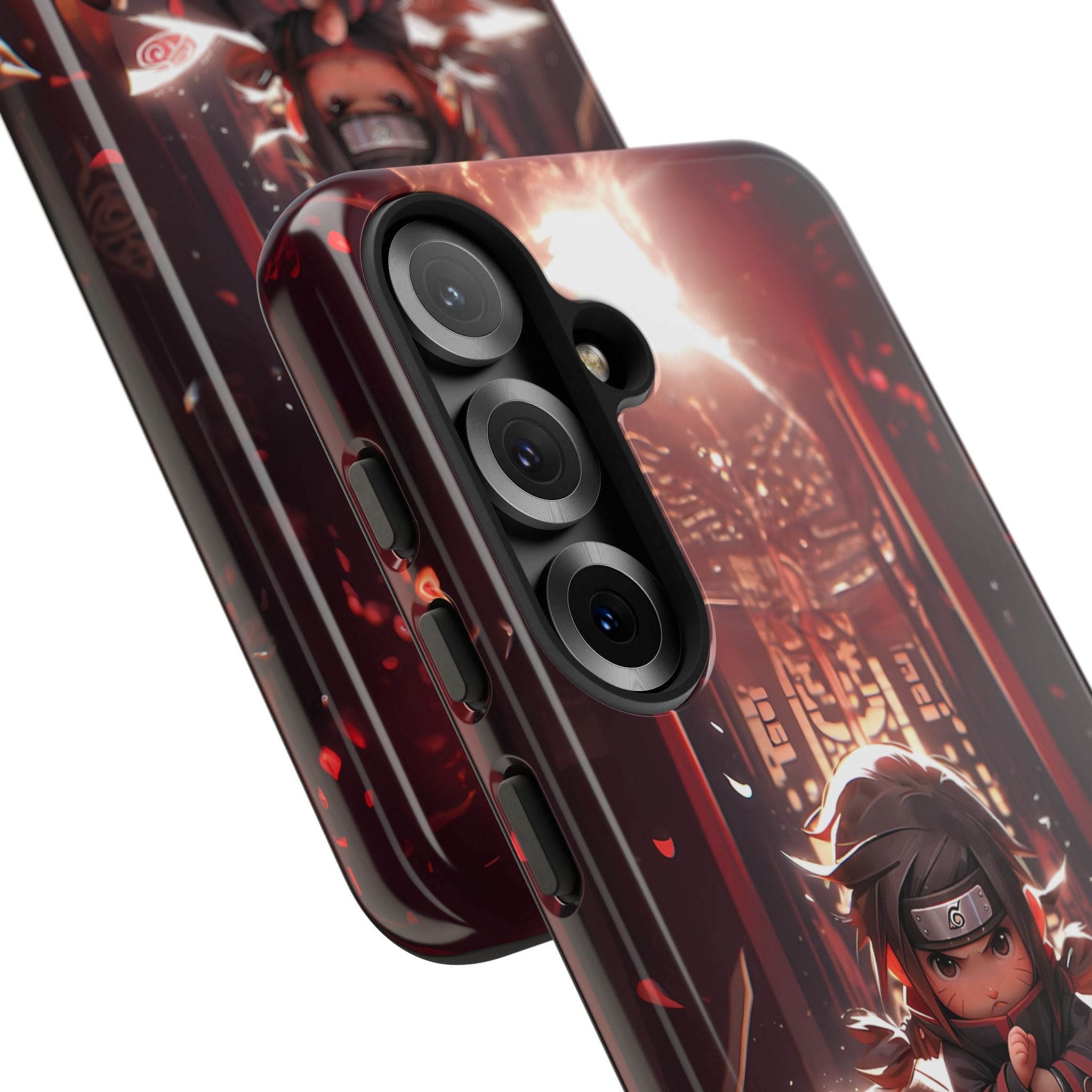 Chibi Itachi Tough Phone Case – Anime Protective Case for iPhone & Samsung, UV Resistant, Durable & Stylish