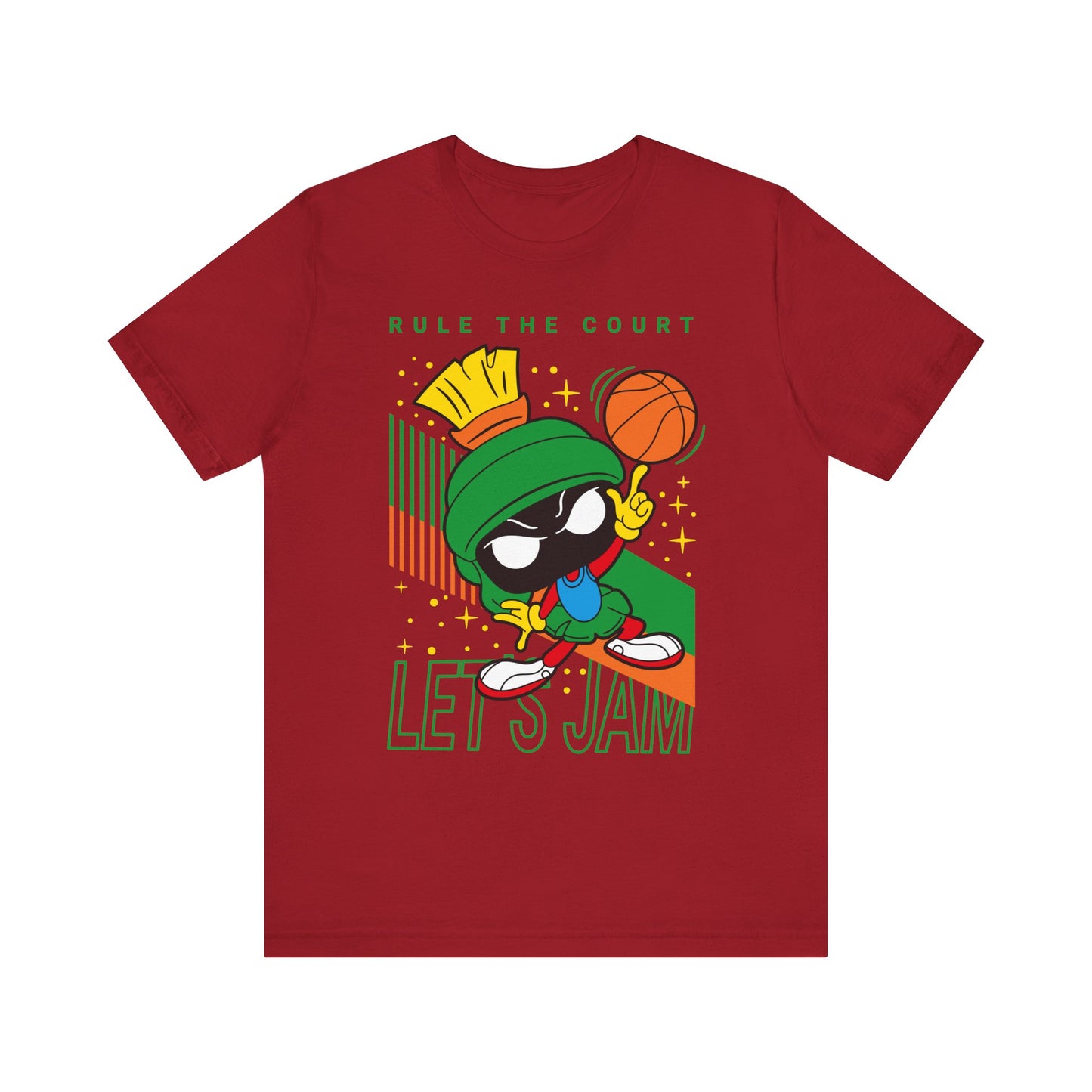 T-Shirt "Basketball Motivational T-Shirt - Rule The Court Player's Tee" Canvas Red